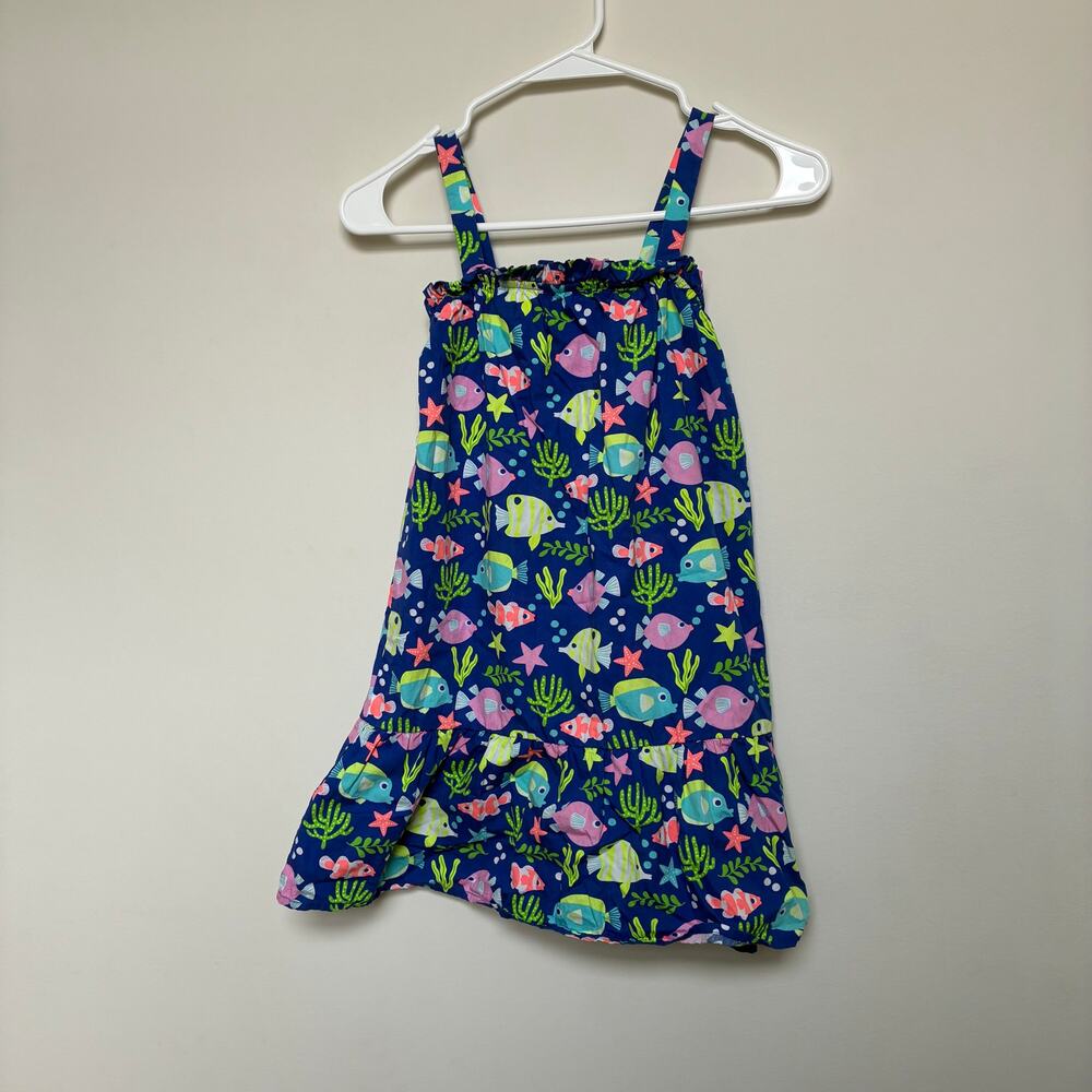Gymboree Ocean Fish Swim Cover Up Girls Size 10 Beach Dress